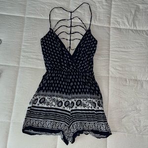 Navy blue romper